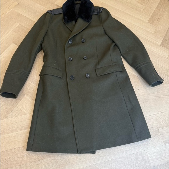 The Koppels Men’s Wool Coat Green Size 50 - Picture 1 of 13
